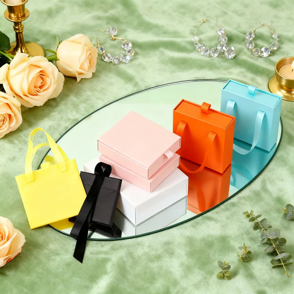 

Summer Design 20Pcs/Lot Paper Portable Drawer Box Jewelry Box Ring Earrings Brooch Necklace Gift Storange Box Travel Party
