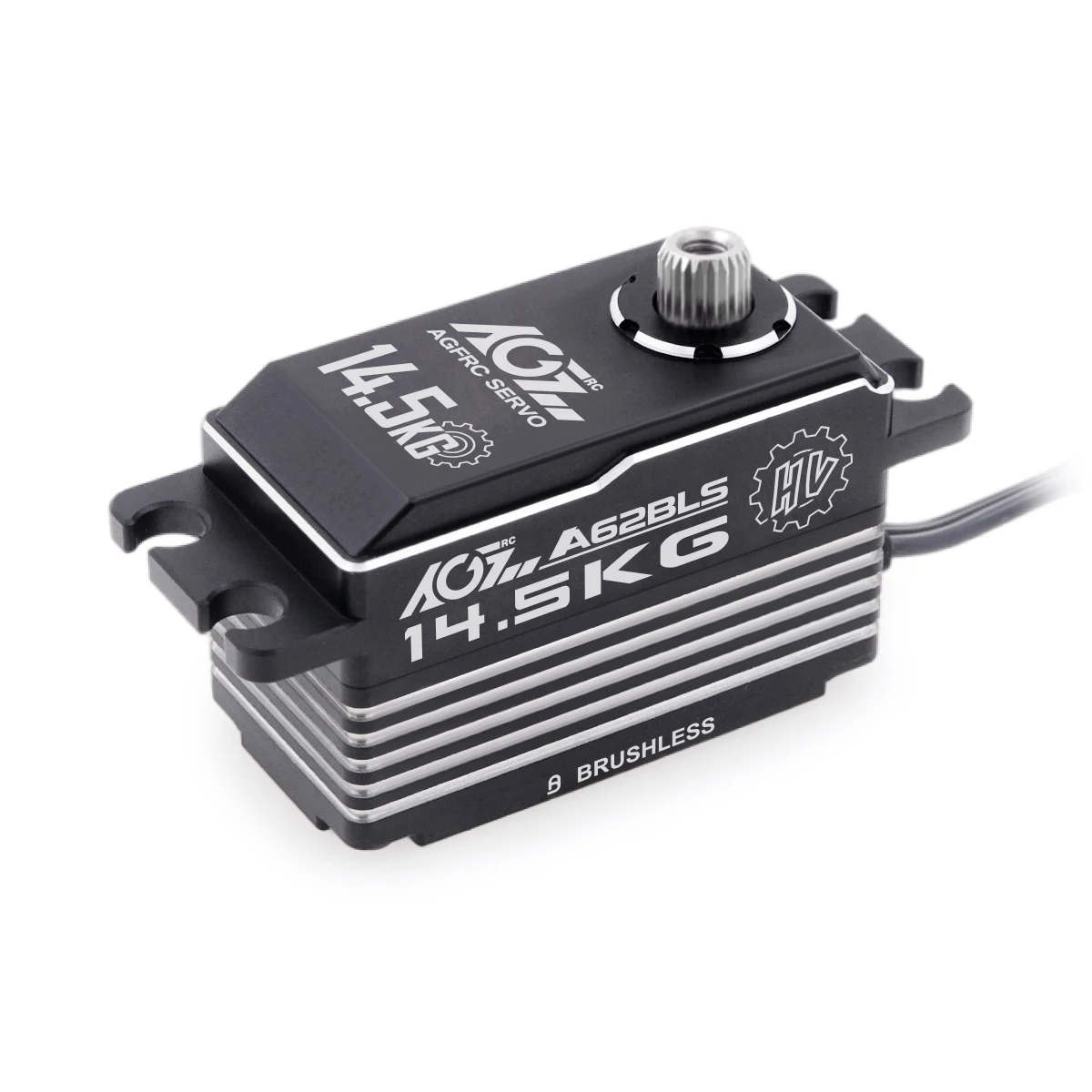 AGFRC A62BLS Heat Sink Case 0.062Sec Super Speed 14.5KG Short Programmable Brushless Digital Servo for RC Drifting Car