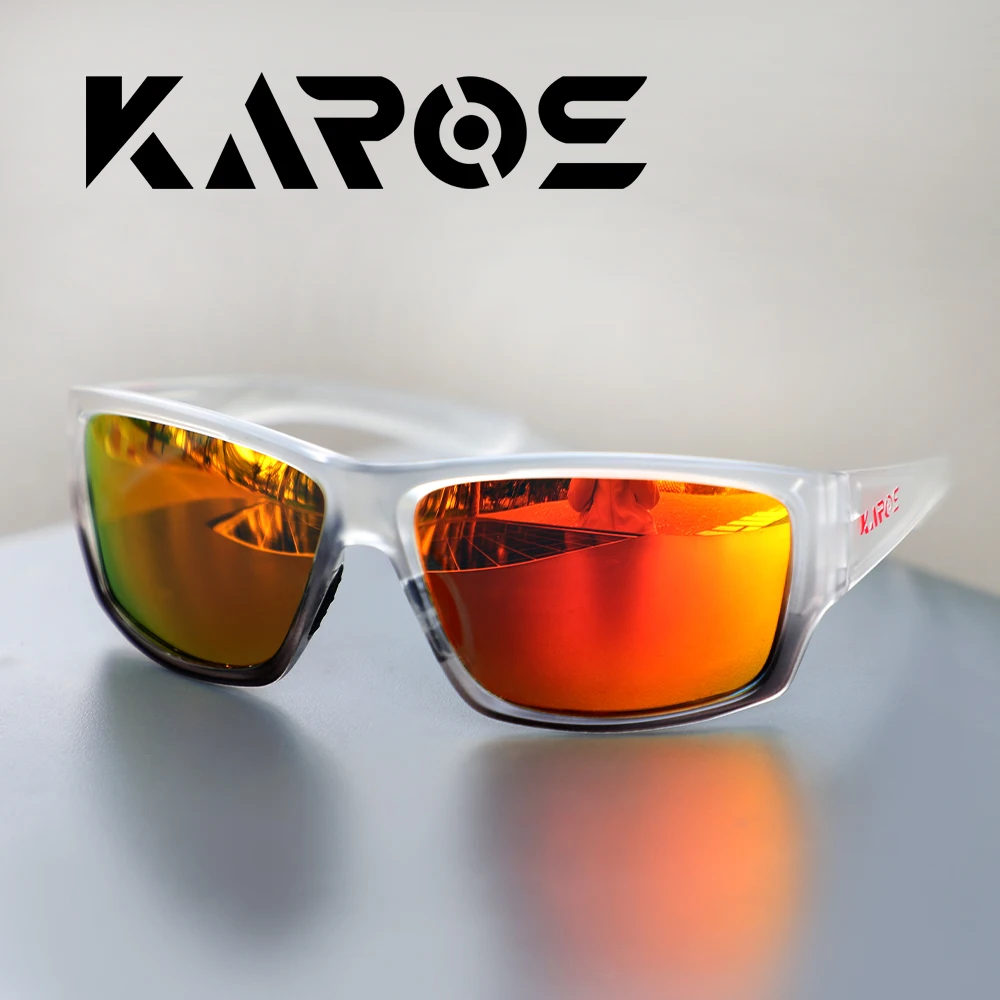 KAROS Fashion Polarized Sunglasses Men Women Outdoor Sports Cycling Eyewear Road Mountain Bike Cycling Fishing UV400 Glasses