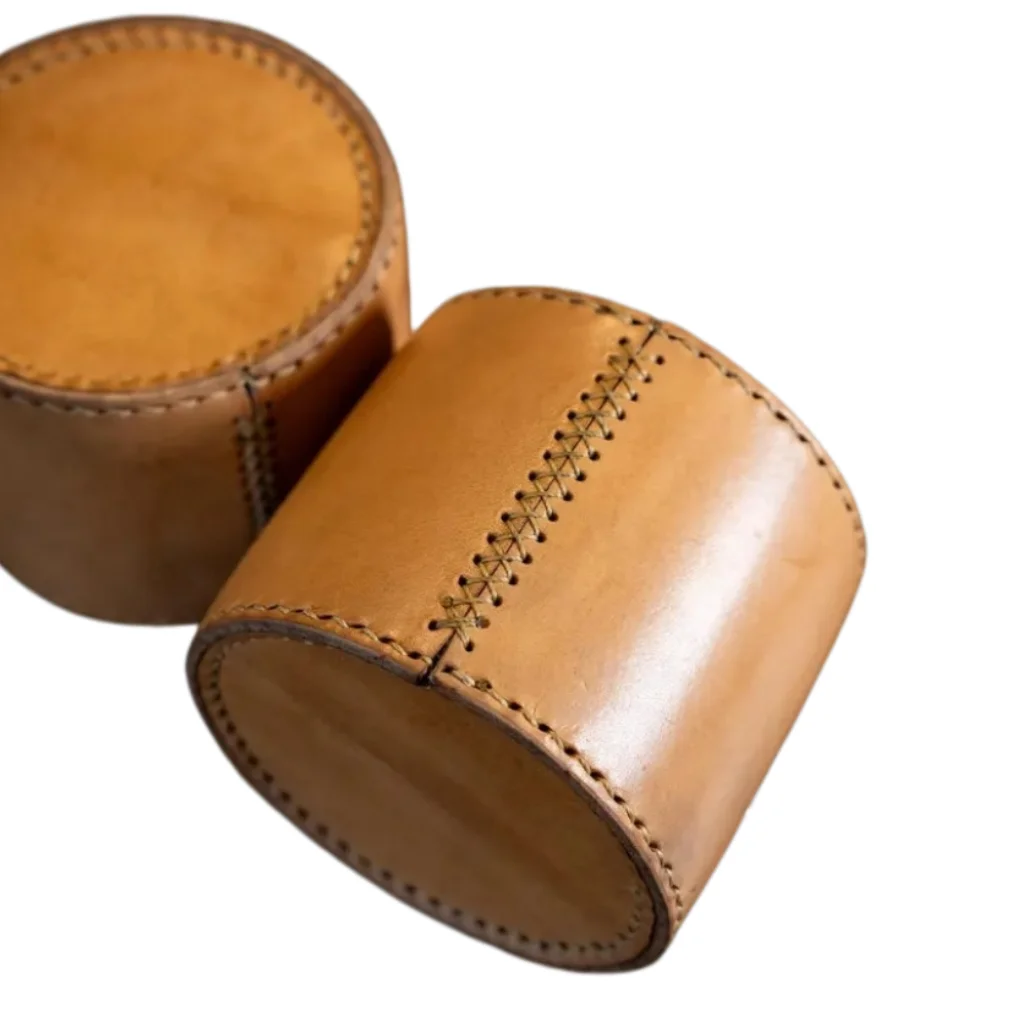 Leather storage bag for dice box, leather cutting tool, cutting mold,  wooden mold tool ,hand cutting knife zxt109.