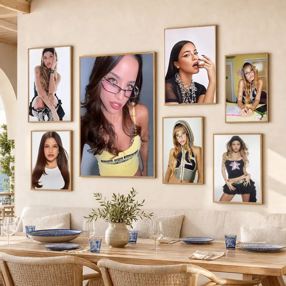 Emilia M-Mernes Poster Self-adhesive Art Waterproof Paper Sticker Coffee House Bar Room Wall Decor