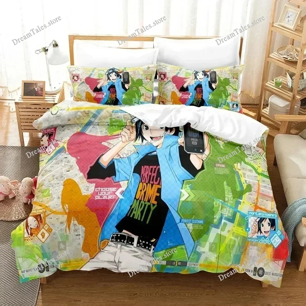 

3D Printing Anime Bakuman Bedding Set Single Twin Full Queen King Size Bed Set Adult Kid Bedroom Duvet Cover Sets