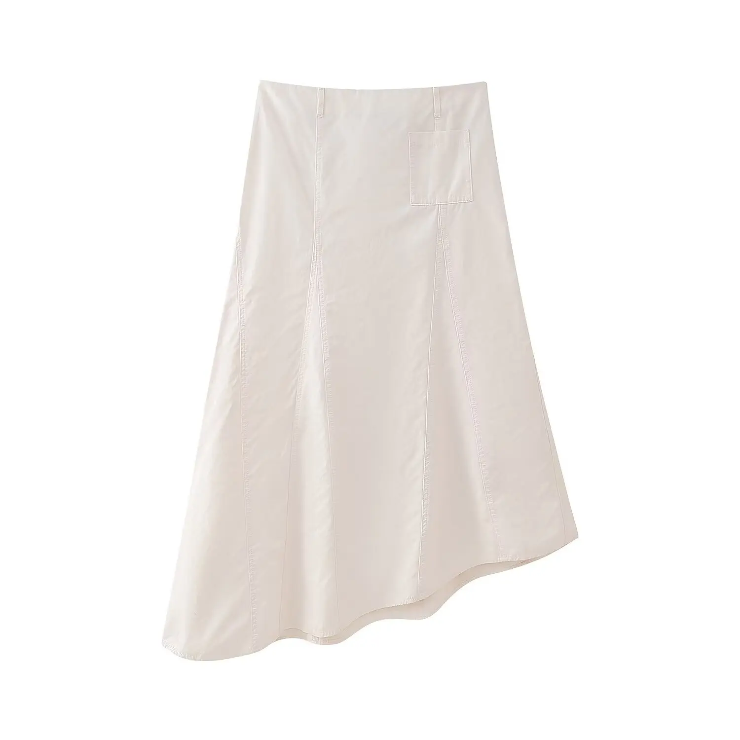 

European and American style, early autumn new Korean version of niche fashion temperament, versatile asymmetric skirt