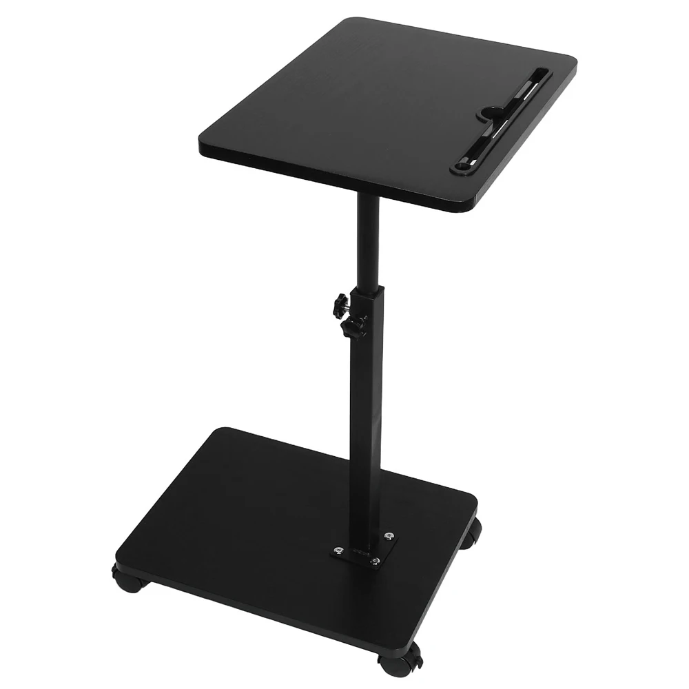 Laptop Desk Adjustable Medical Home Bed Food Tray Table 360° Rotatable Sofa Tray Table Home Office Rolling Cart Overbed Bedside
