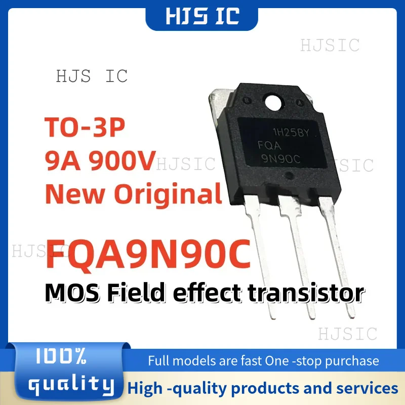 Novo Original 5-10PCS FQA9N90C 9N90C TO-3P 9A 900V MOSFET Transistor de Efeito de Campo Melhor Qualidade Em Estoque