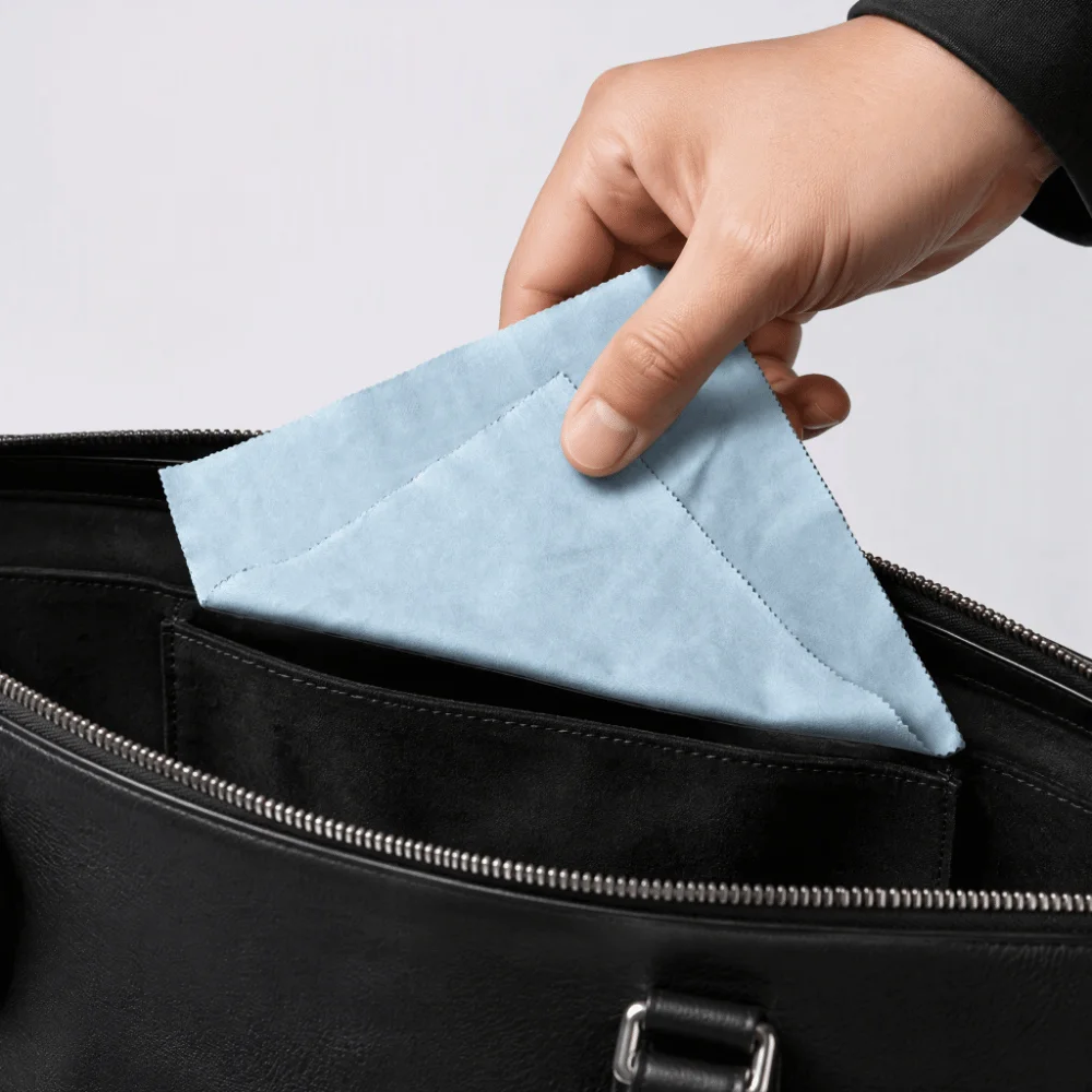 Sturdy Suede Watch Cleaning Cloth Blue 30 x 30cm Watch Repair Tool Watch Polishing Cloth Home Cleaning