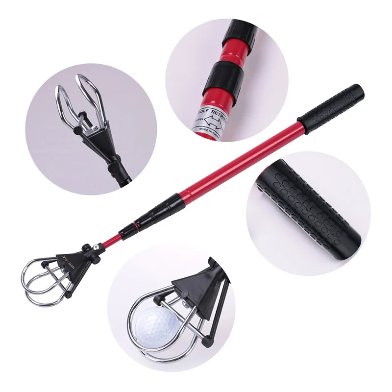 Duurzaam Accessoires 185Cm Golf Ball Retriever Hot Selling Aluminium Telescopische Golf Retriever