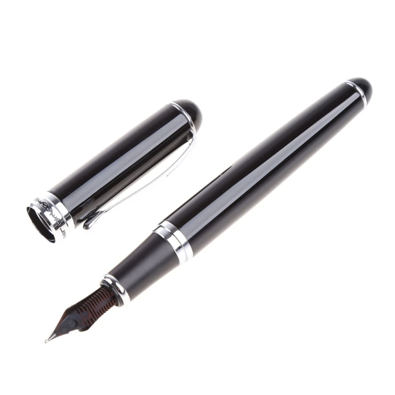 新品 ブラック Jinhao X750 デラックス ミディアム ペン先 18kgp 万年筆