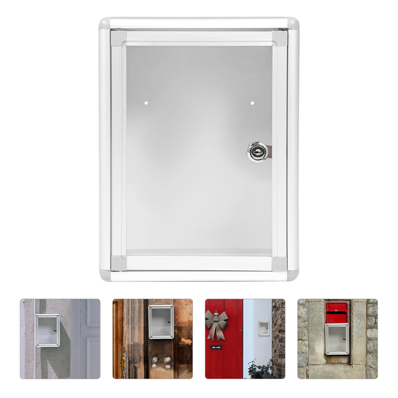 Mailbox Simple Letter Cases Suggestion Wall-mounted Multi-functional Newspaper Resin Magazine