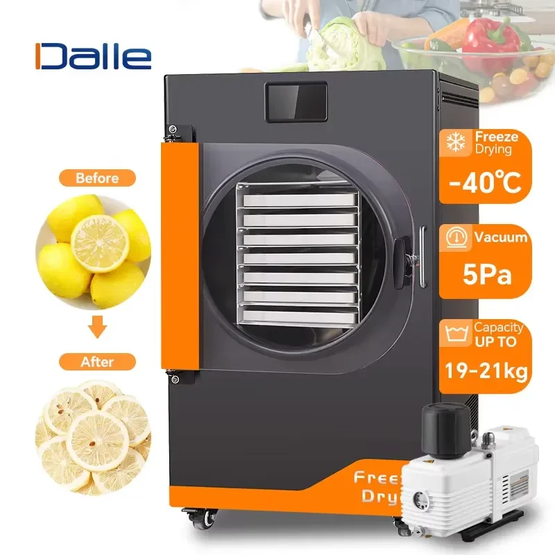 for DALLE 20KG Fruit Lyophilization Freeze Dryer Machine 220V Vacuum Pump Oranges Berries Freeze Drying Equipment Business