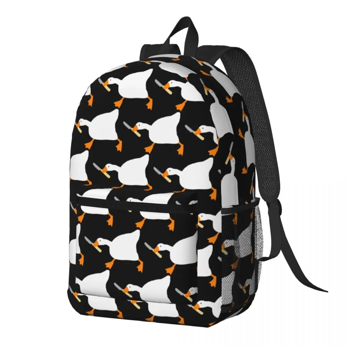 Goose With Knife - Peace Was Never An Option Backpack Daypack Large Capacity Kids BookBag School Bag Shoulder Bags for Men Women