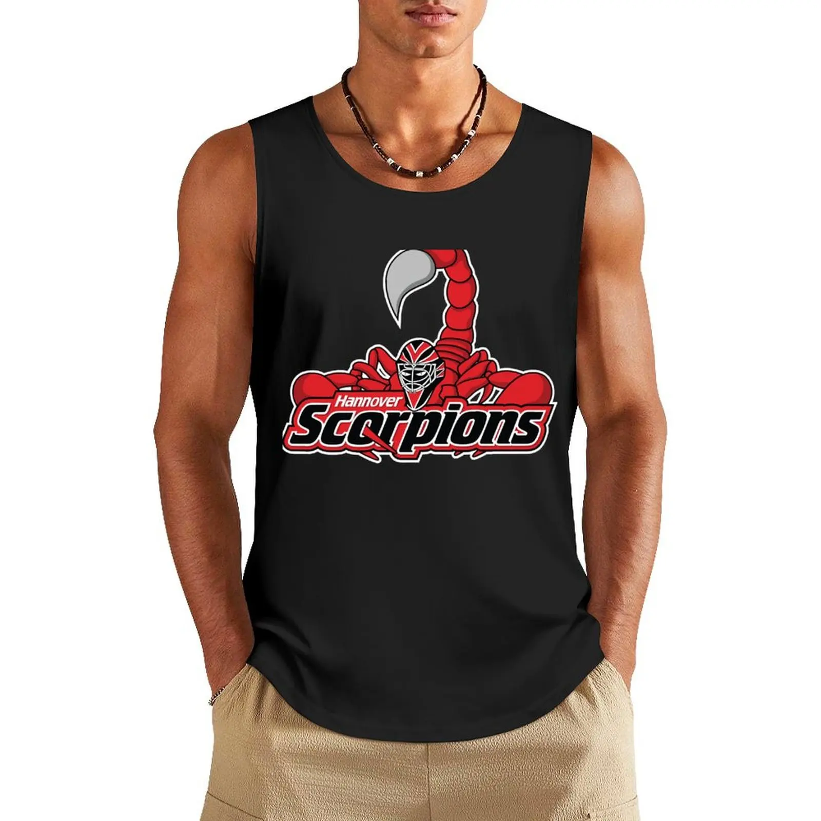 Hannover Scorpions Tank Top sleeveless gym shirts male sleeveless Sleeveless T-shirt Men's gym t-shirt