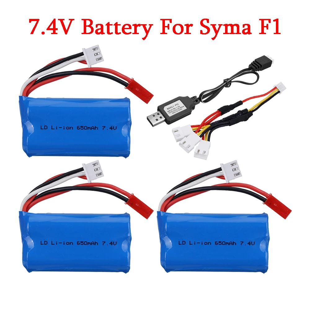 7,4 V 650mAh Lipo batterie für ft007 fern gesteuertes Boot Schnellboot fx059 f1 syma fern gesteuertes Flugzeug li-po 2s 7,4 V Batterie