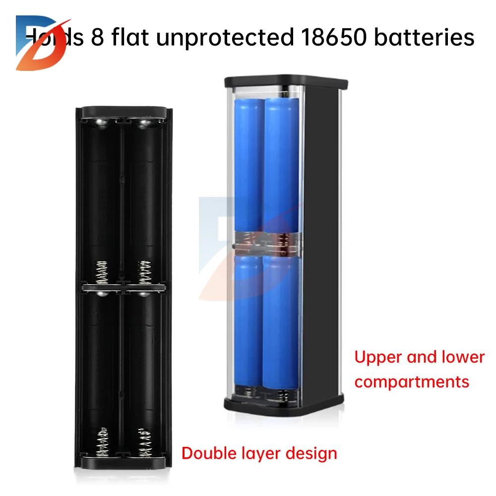 18650 Power Bank Case 22.5W Fast Charging Dual USB Charge DIY Shell for iPhone Xiaomi Detachable 18650 Battery Storage Box