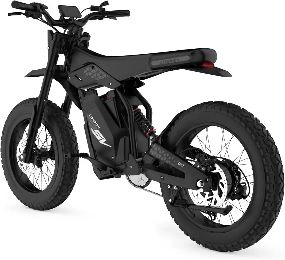 Electric Bike for Adults, 3000W Peak Motor, 60V 27AH Large Battery, NFC Unlock, Electric Mountain Bike, 20" Fat Tire Electric Di image 1