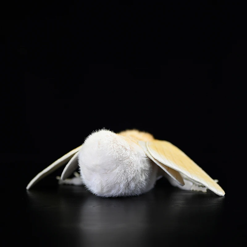 Cute Silkworm moth Plush Toy Bombycidae Realistic Soft Simulation Stuffed Doll Lifelike Animals Kids Christmas Presents Gift