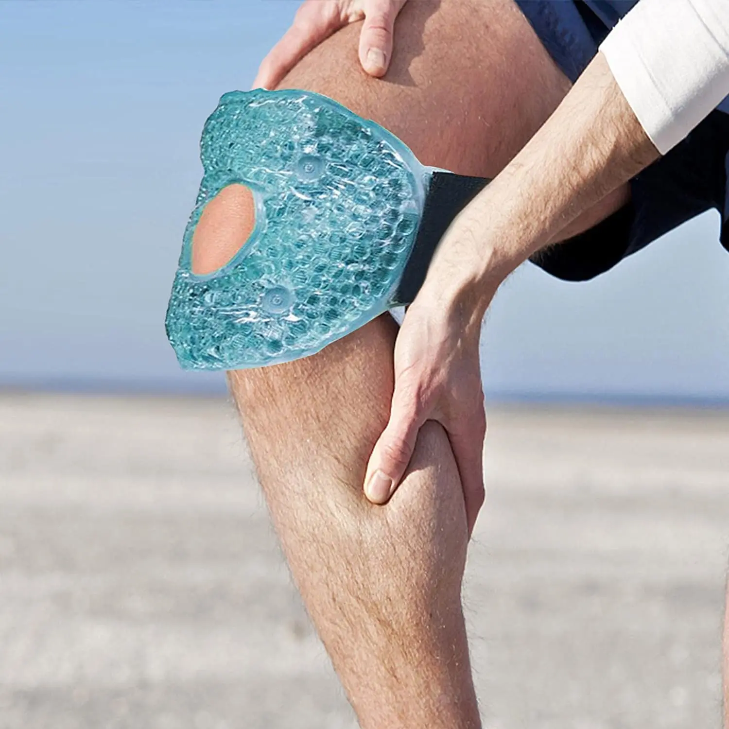 1/2 Stück Hot & Cold Gel Ice Pack Wiederverwendbare Knie-Sport-Eisbehandlungswickel für Knöchel, Kopf, Schultern, Verletzungen, beruhigende, revitalisierende Nutzung – Detail 9