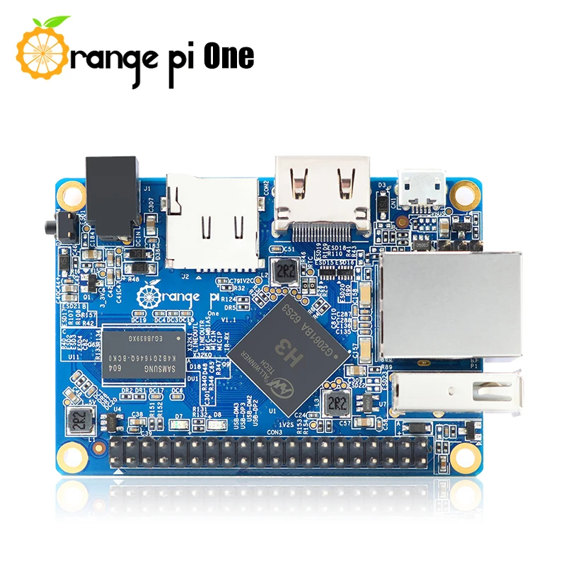 Orange Pi One 512MB RAM Development Board Allwinner H3 Quad Core Single Borad Computer Run Android Ubuntu Debian Onboard Storage