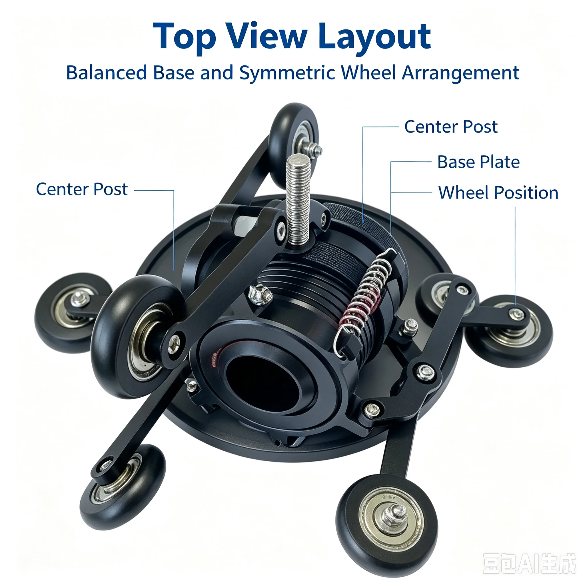 Centering Guide Wheel Kit for Pipeline Inspection Camera, Protective Guide Wheel Set to Stabilize Probe in Drain Sewer Pipe image 4