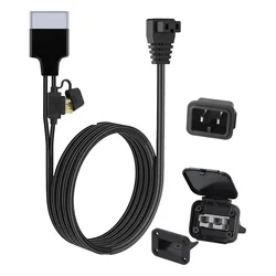 For Connector 12V Power Cord Cable For RV Electric Cooler Refrigerator Home Appliance Accessories