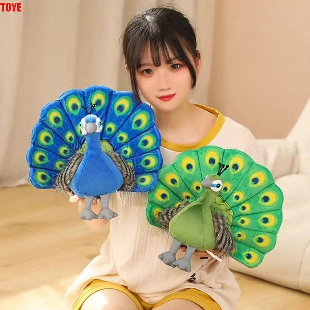 

Spreads Tail Peacock Plush Doll 30cm PP Cotton Simulation Peacock Plush Toys Cute Lovely Baby Peacock Plush Toys Children