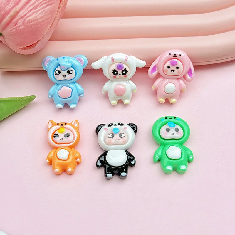 

5 шт., кукла из смолы, трехлетняя кукла, маленькая открытка, мультяшная бусина, ручка, аксессуары, цепочка для мобильного телефона, сделай сам, ювелирные изделия ручной работы, кулон, драгоценность