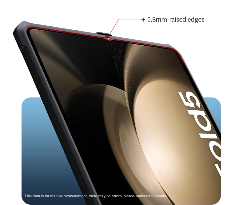 Xundd für Samsung Galaxy Z Fold 3, 4, 5, 6-fach, 7, faltbare Hülle, Airbag, Anti-Drop-Kamera, schützt Acryl- und TPU-Abdeckung – Detail 7