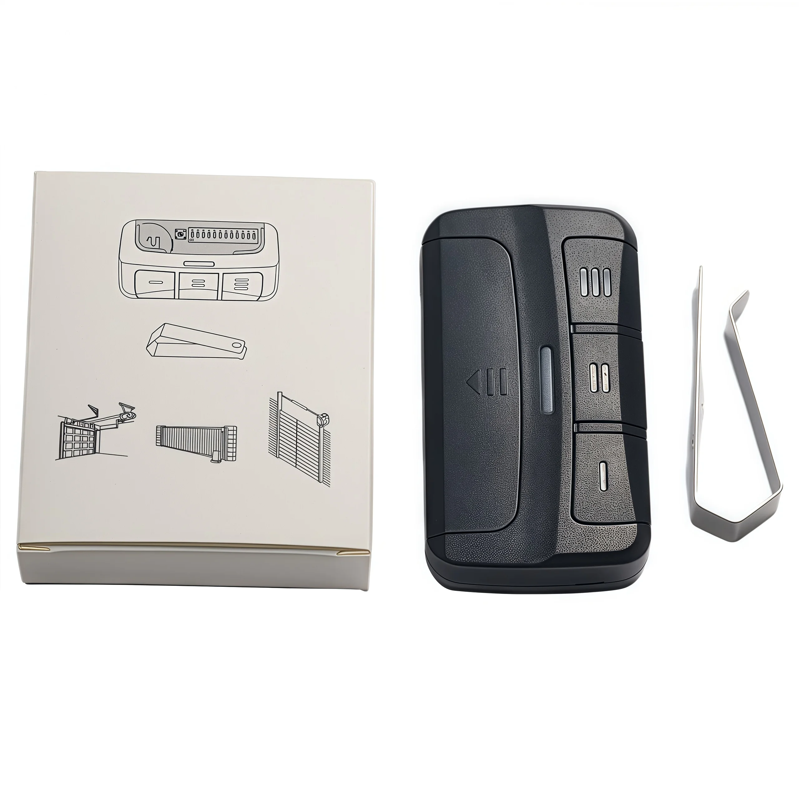 Universal Remote Control 433MHz Garage Door Control 3 in 1 Multifrequency Remote With Clip 280-868MHz Rolling Code Transmitter