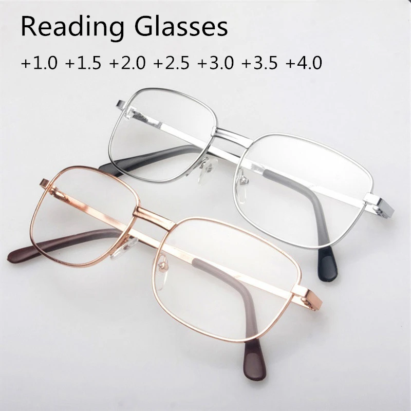 Reading Glasses Men Ultralight Computer Eyewear Portable Gift for Parents HD Presbyopic EyeGlasses Mens Glasses +1.0 To +4.0