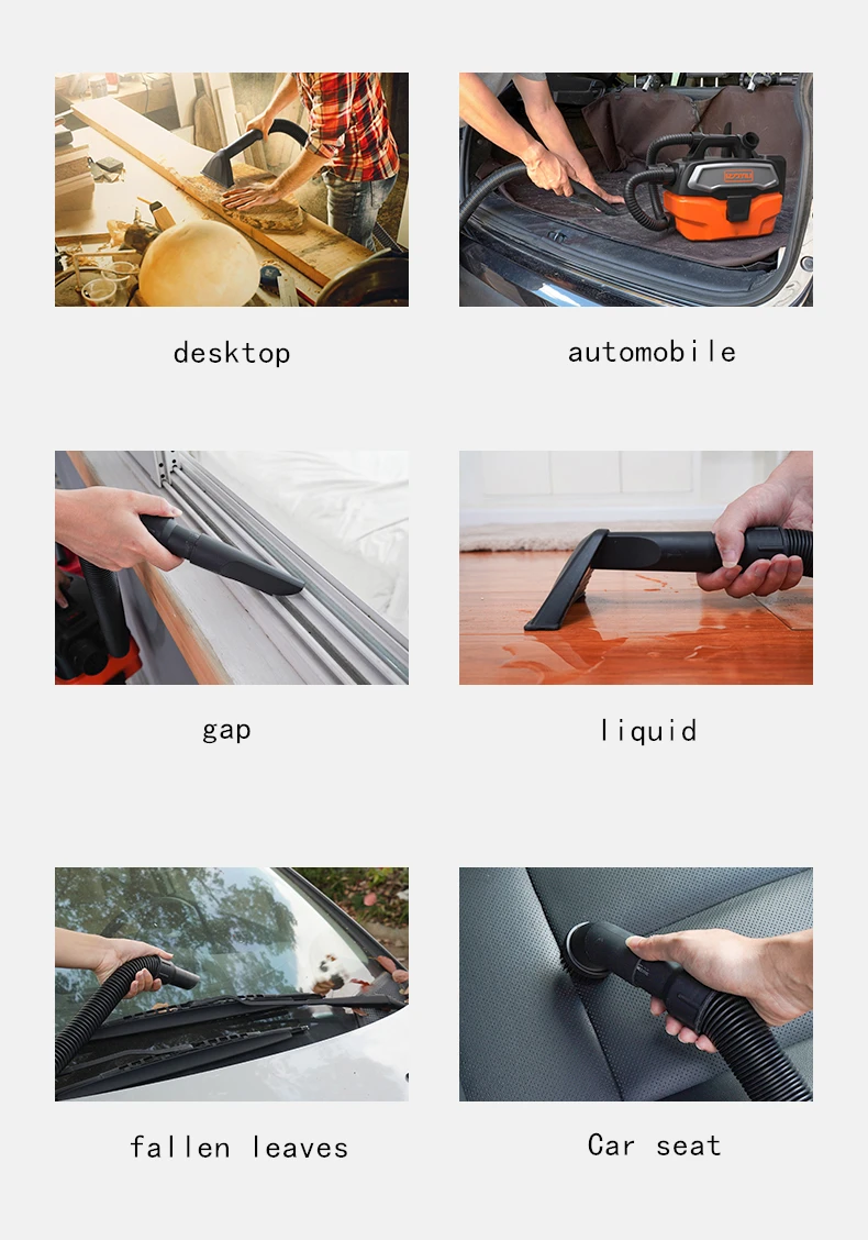 Lithium Electric Vehicle Vacuum Cleaner Household Car Portable Car Quiet Small Strong Dry Wet Portable Vacuum Cleaner