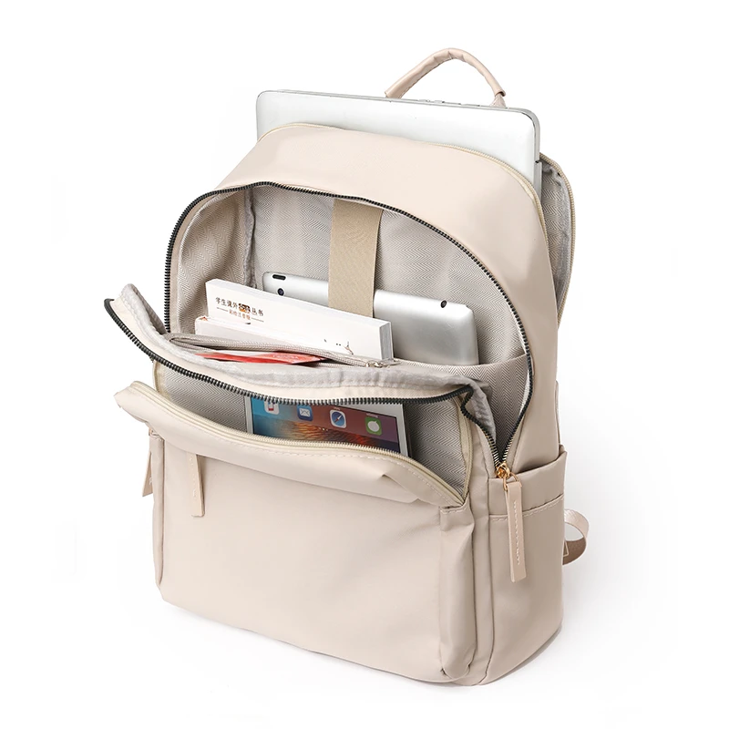 Casual Backpack for Women Laptop Bag Water-Resistant Nylon Daypack Large Capacity School Bag Bookbag Ladies Travel Rucksack image 6