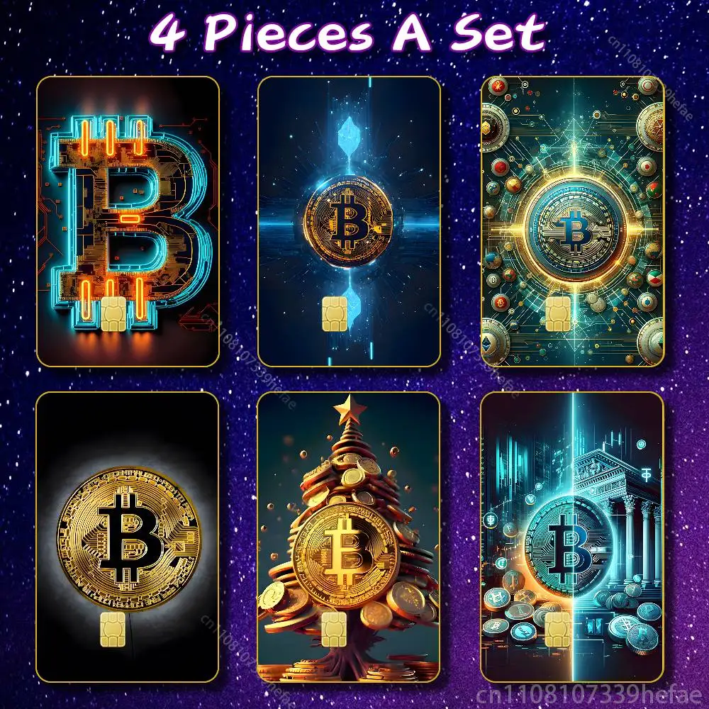 

Bitcoin Anmie PVC Stickers Film Skin Cover for JCB Bus Metro Card Debit