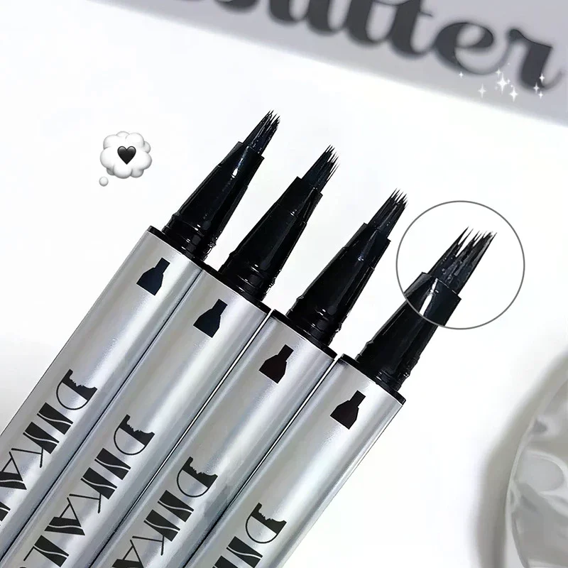 DIKALU Multi-forked Wild Eyebrow Pencil Nature Three-dimensional Hairline Pen Tattoo Brow Contour Pen Waterproof Eyebrow Makeup