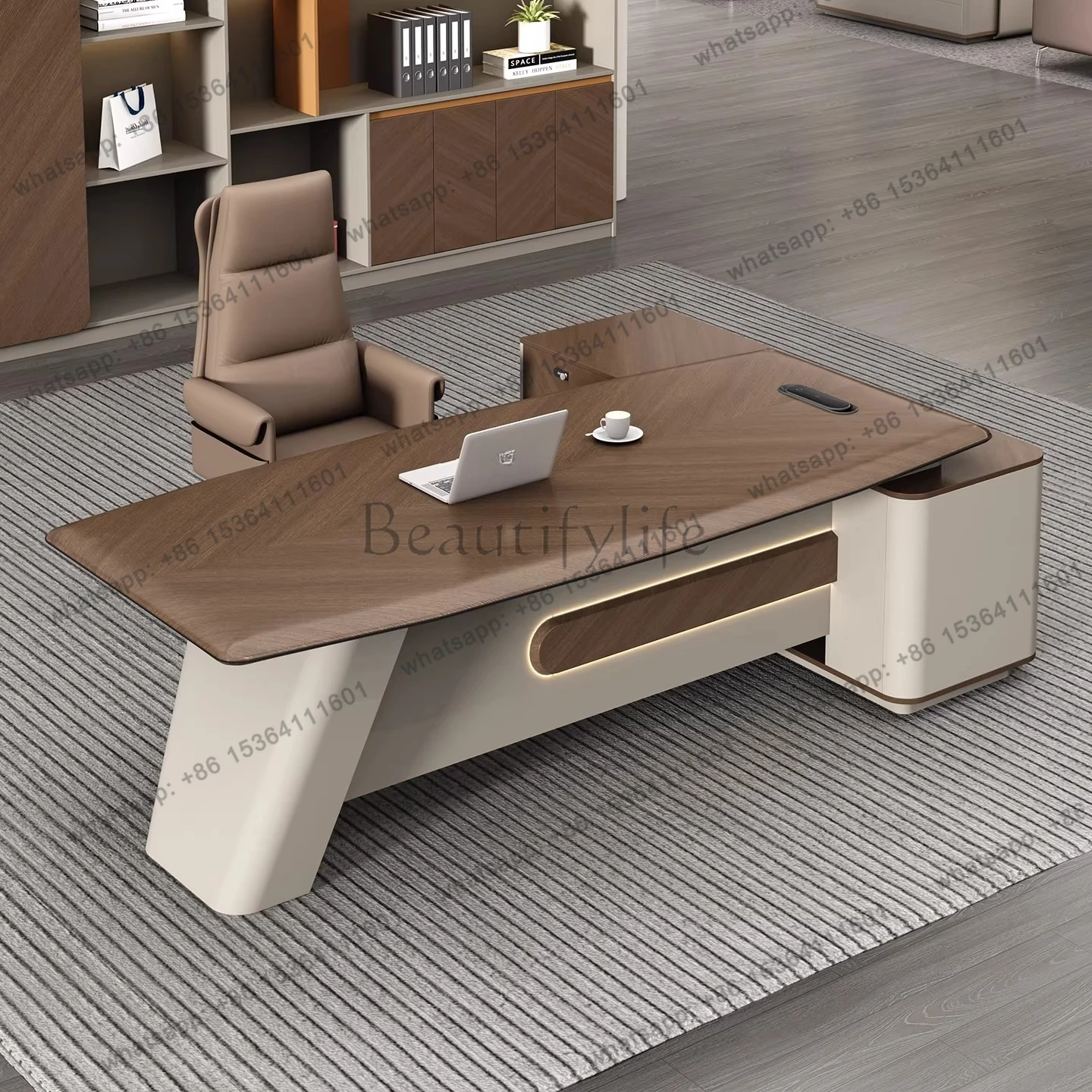 Senior sense manager desk, class desk office, high-end commercial president supervisor's desk