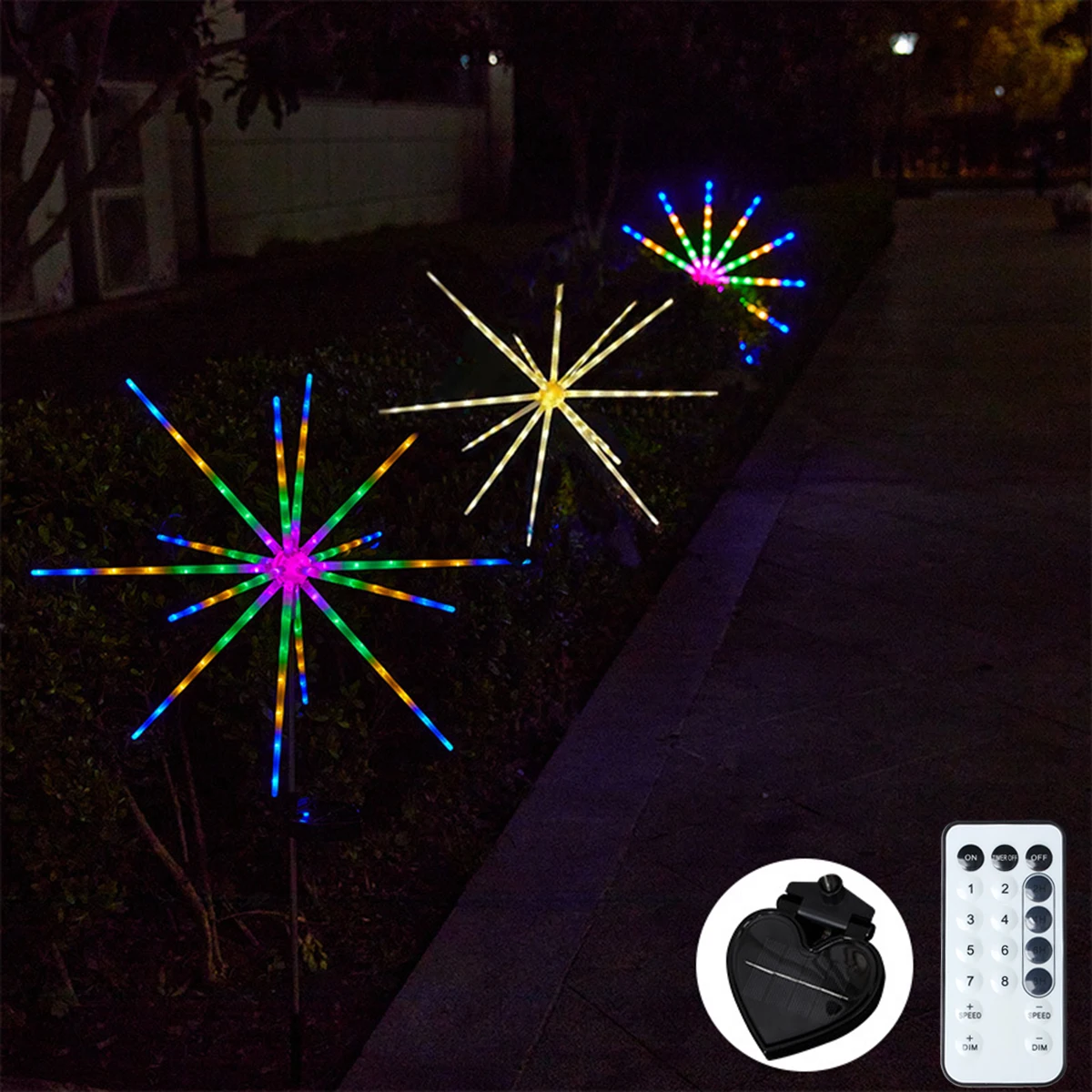 Solar Lights Star Copper String Lights Outdoor Lawn Lamps Solar For Camping Patio Garden Party Street Decoration