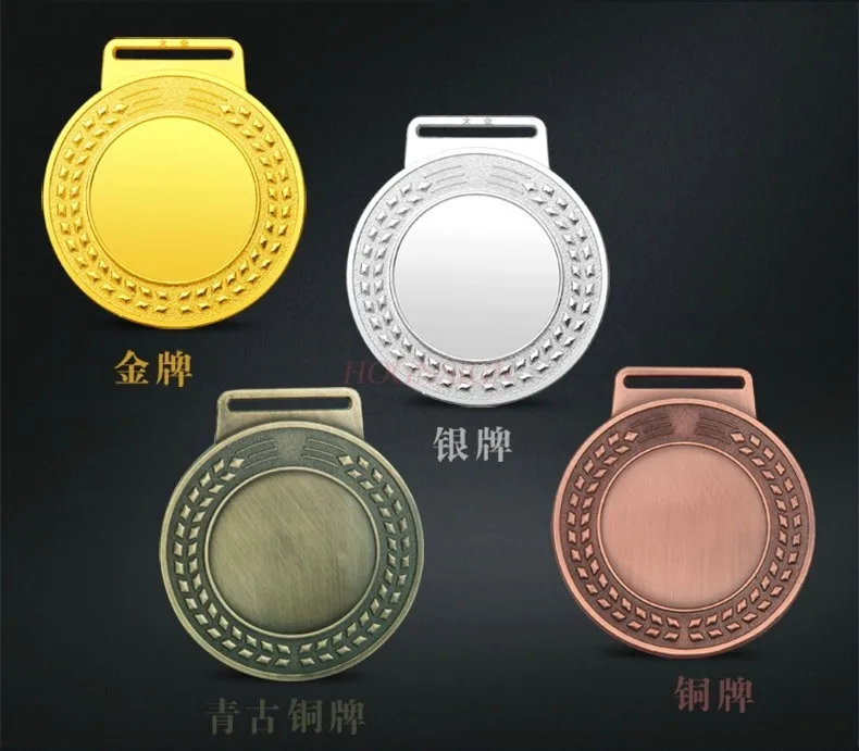 Metalen medaille sportvergadering mountainbike race medaille hangende gouden, zilveren en bronzen medaille persoonlijkheid