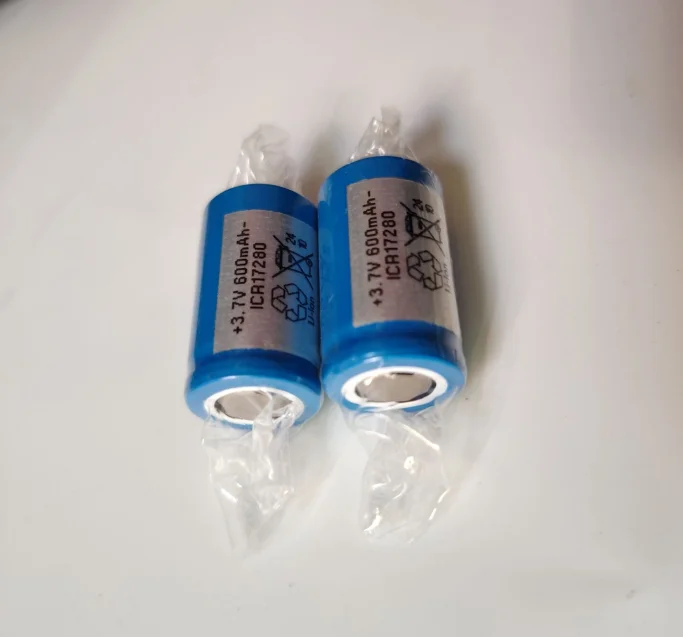 2pcs/lot ICR17280 17280 600mAh 3.7V  electric toothbrush rechargeable  lithium ionbattery