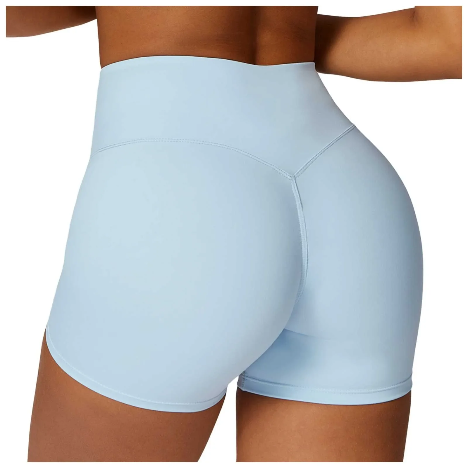 

New Fitness Shorts Female Tight Cycling Shorts Yoga Shorts Breathable Sports Pants High Waist No Awkward Lines Hot Pants