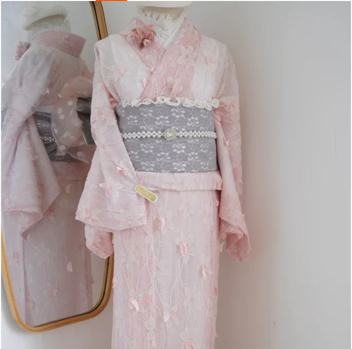 

Traditional Japanese Formal Wear Kimono Women's Lace Retro Japanese Clothing