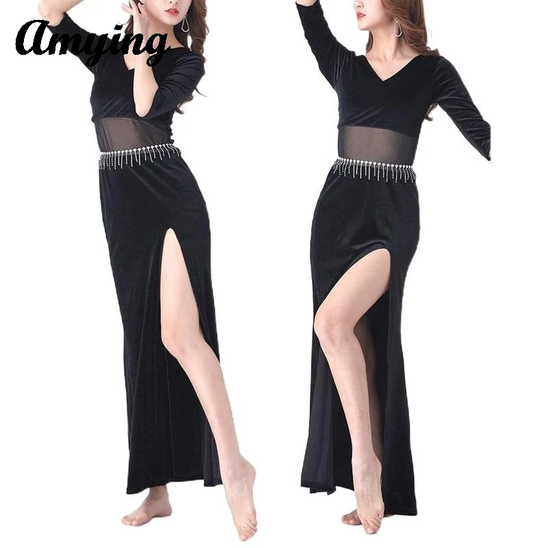 Sexy Ladies Dress Adult Belly Dance Stage Performance Costume Outfit Practice Training Clothes Women Dance Wear Clothing New