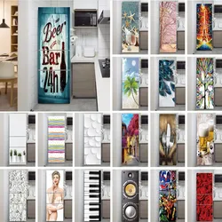 One Piece Fridge Wallpaper Vinyl Decorative Pared Wrap Refrigerator Sticker Door Cover Wall Stickers Home Decor For The Kitchen