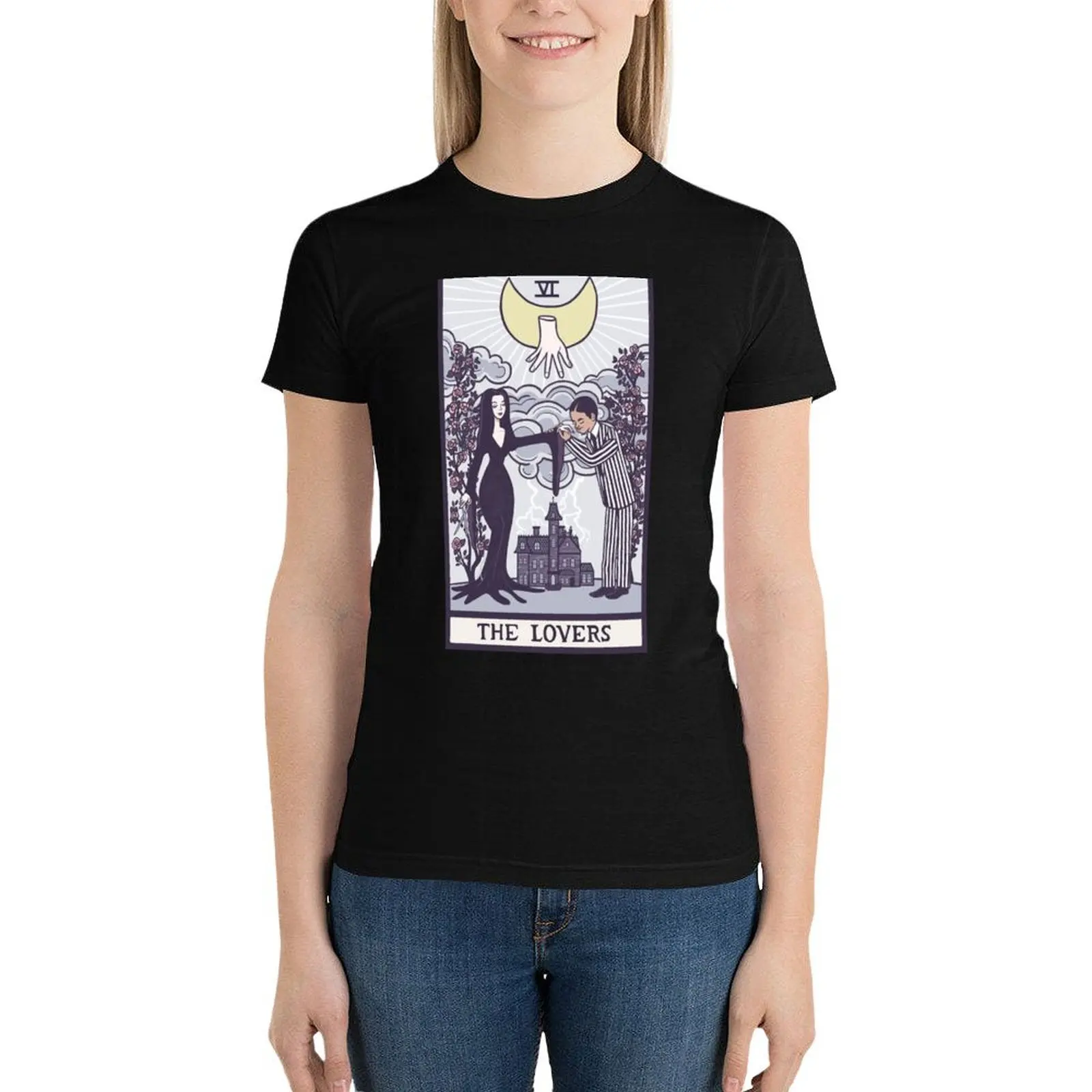 The Lovers VI - Tarot T-Shirt female hippie clothes cute clothes Summer Women's clothing