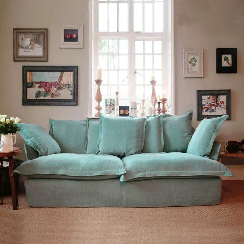 

Modern Lounge Living Room Sofas Puffs White Individual Cream Living Room Sofas Create European Muebles Lounge Suite Furniture
