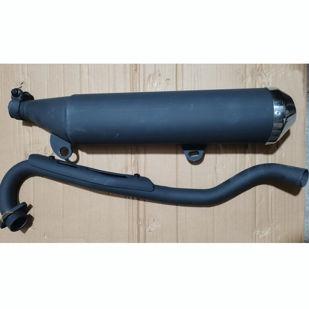 Motorcycle Exhaust Pipe for Suzuki Qingqi Motocross for GXT200 QM200GY-I-II GS200 Dirtbike Escape Muffler Outlet Heat Protecter - view 3