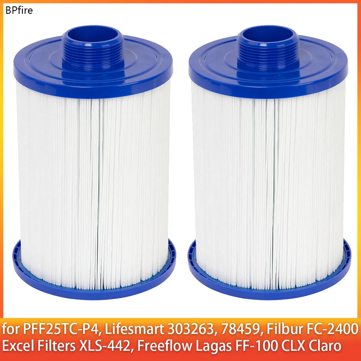 Filtre de spa 4CH-23 pour PFF25TC-P4, Lifesmart 303263, 78459, Filbur FC-2400, Excel Filters XLS-442, Freeflow Lagas FF-100 CLX Claro