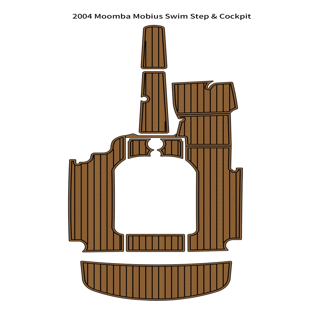 Swim Step Cockpit Mat Boat EVA Foam Teak Deck Floor Pad For 2004 Moomba Mobius LSV  eva foam boat flooring