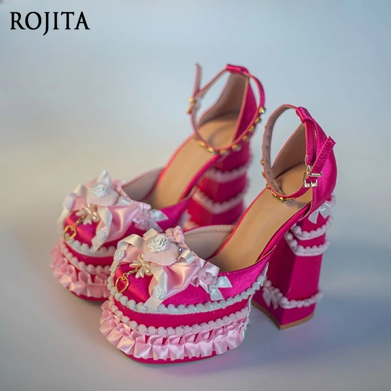 5 سنتيمتر منصة مقاومة للماء موضة الراحة لوليتا الحلو فتاة حار يابي Y2K الترا عالية الكعب النمط الياباني لو أحذية النساء