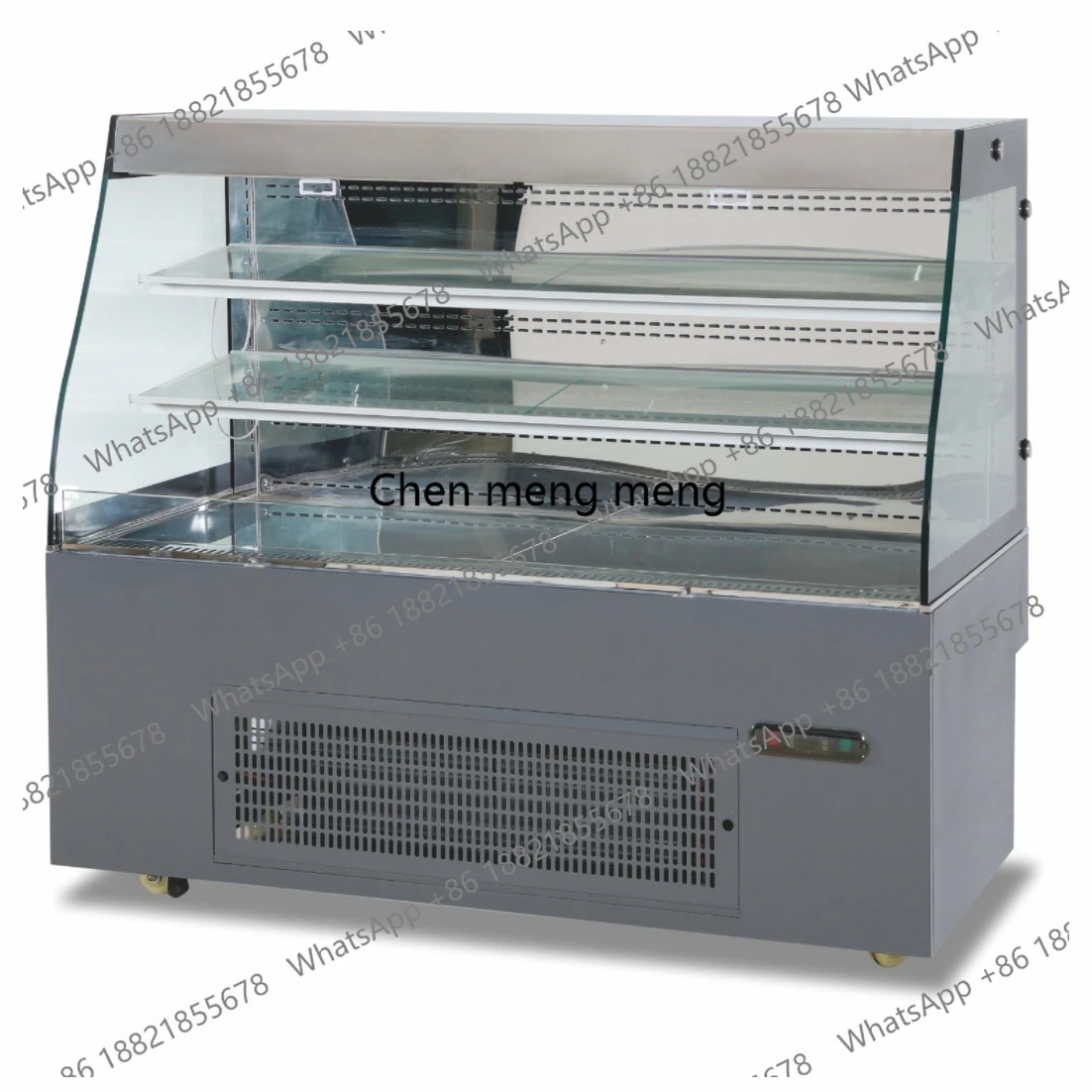 

Custom European Brand Compressor Computer-Controlled Temperature Fan Supermarket Mall Refrigerated Display Cabinet