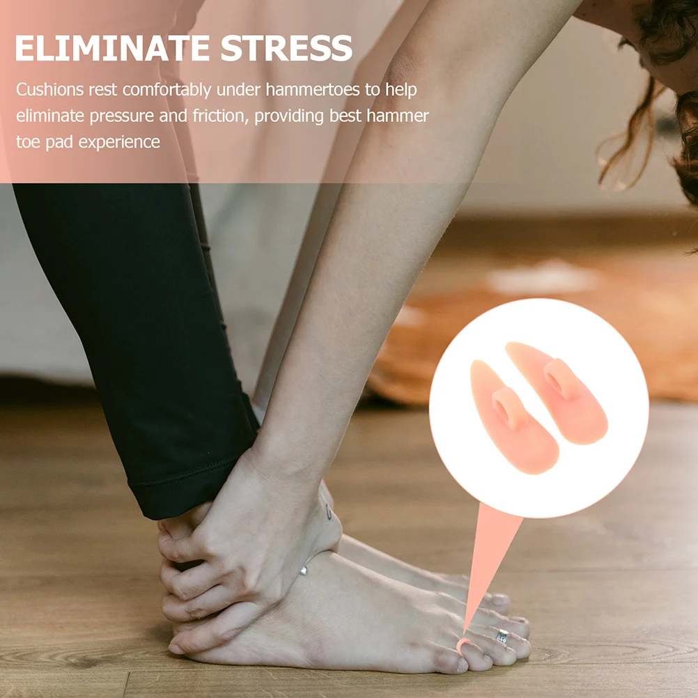 

4Pcs Toe Valgus Made of Sebs Material Comfortable Fit for Foot Care Split Design for Hammer Toe Separation Foot