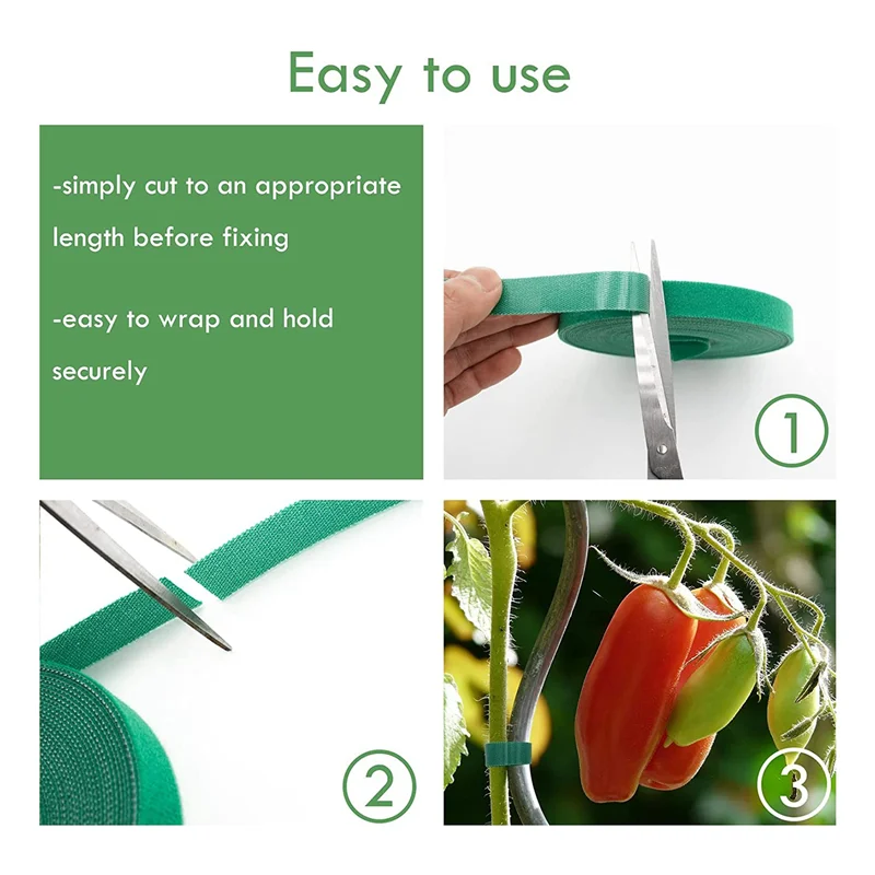 Tuinbinders Greentape Plant Bandage Tie 0,57 inch breed Herbruikbare verstelbare tuinbanden Tuinriem